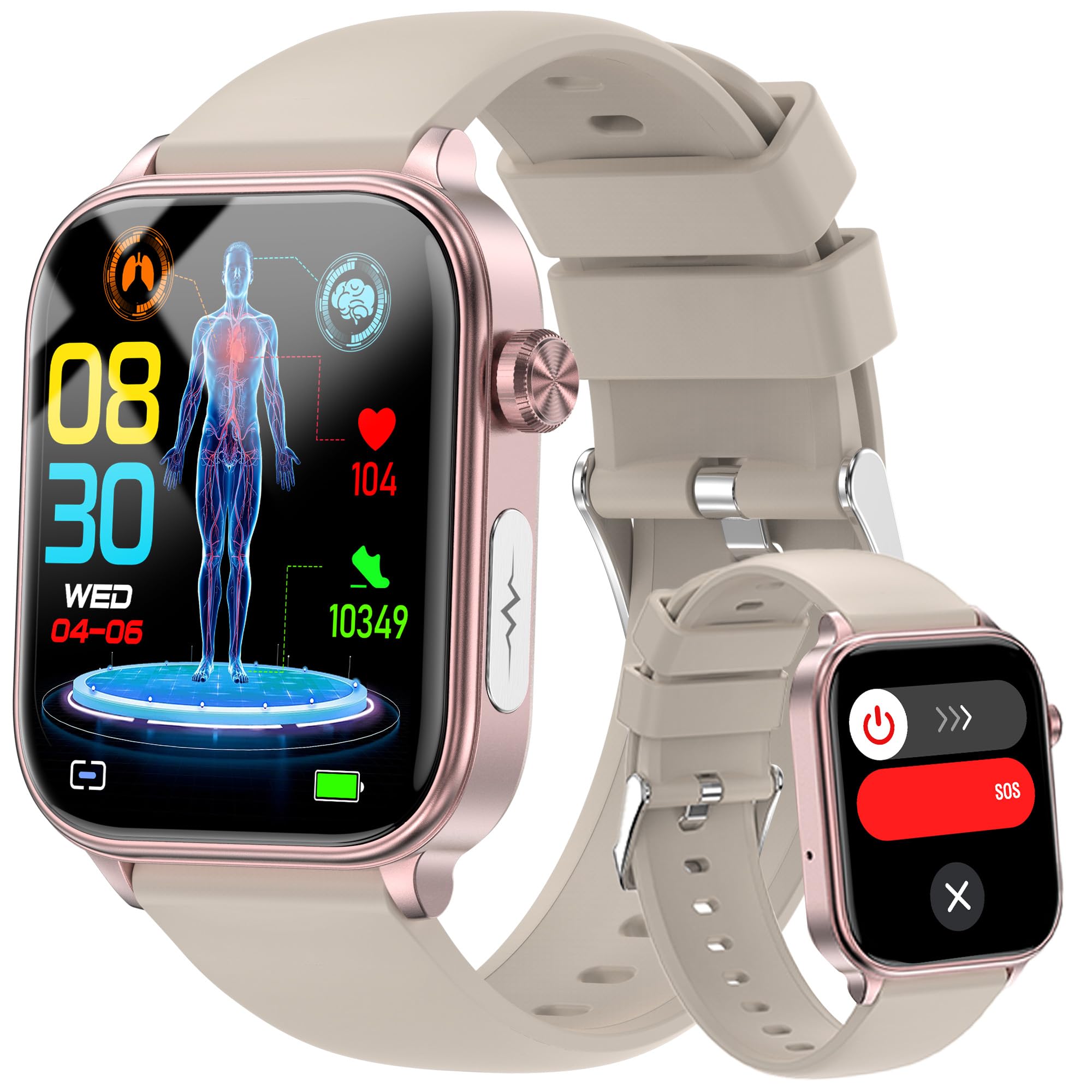 Amazon.com: hellibito Smart Watch for Men Women (Answer/Make Calls